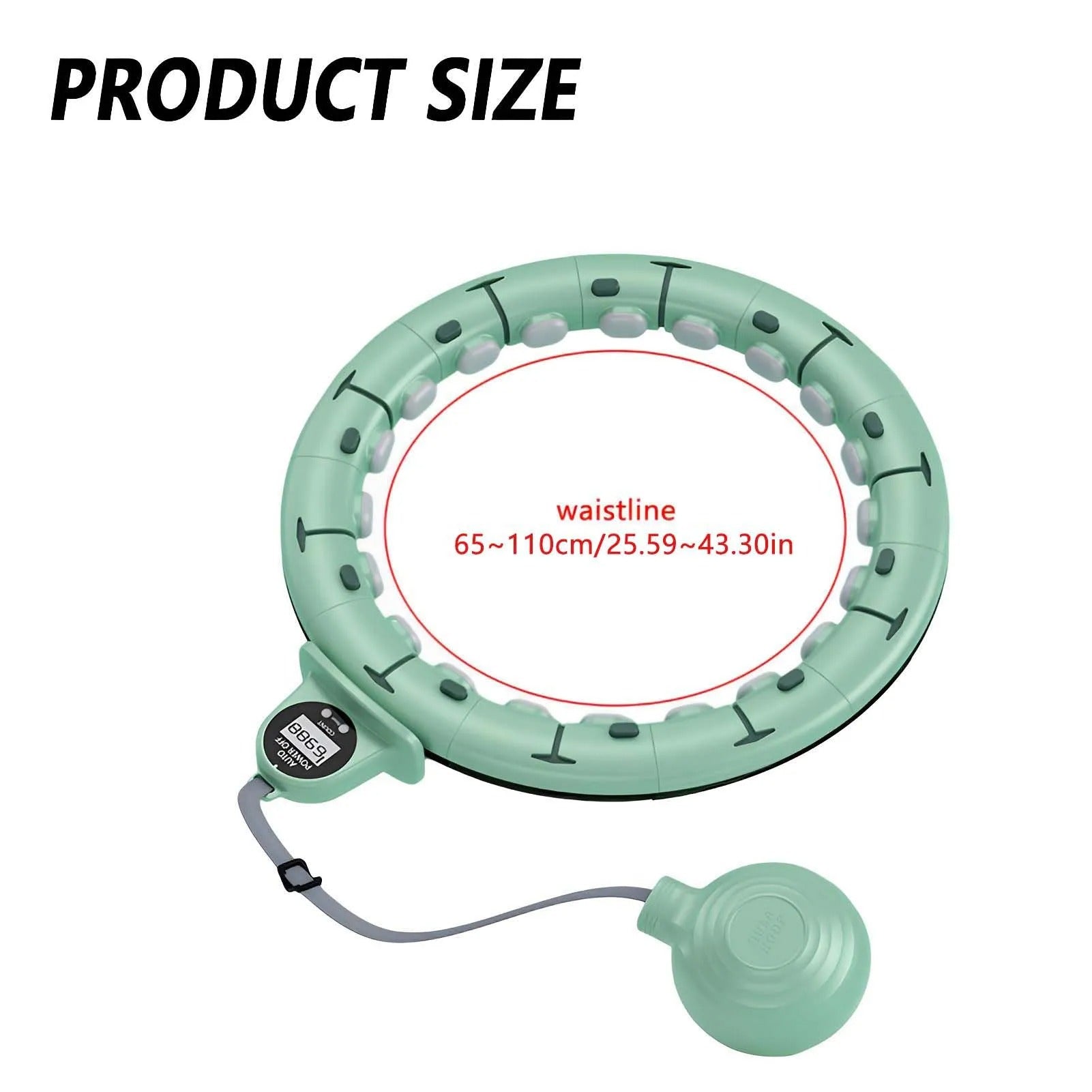 Smart Hula Hoop Lose Weight Exercise Detachable Portable LCD Counter Burn Fat