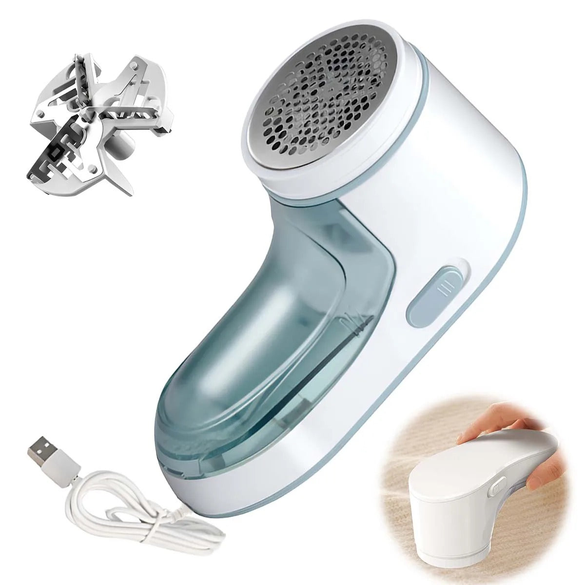 Electric Lint Remover – Rechargeable Fabric Shaver for Clothes, Sofa & Carpets