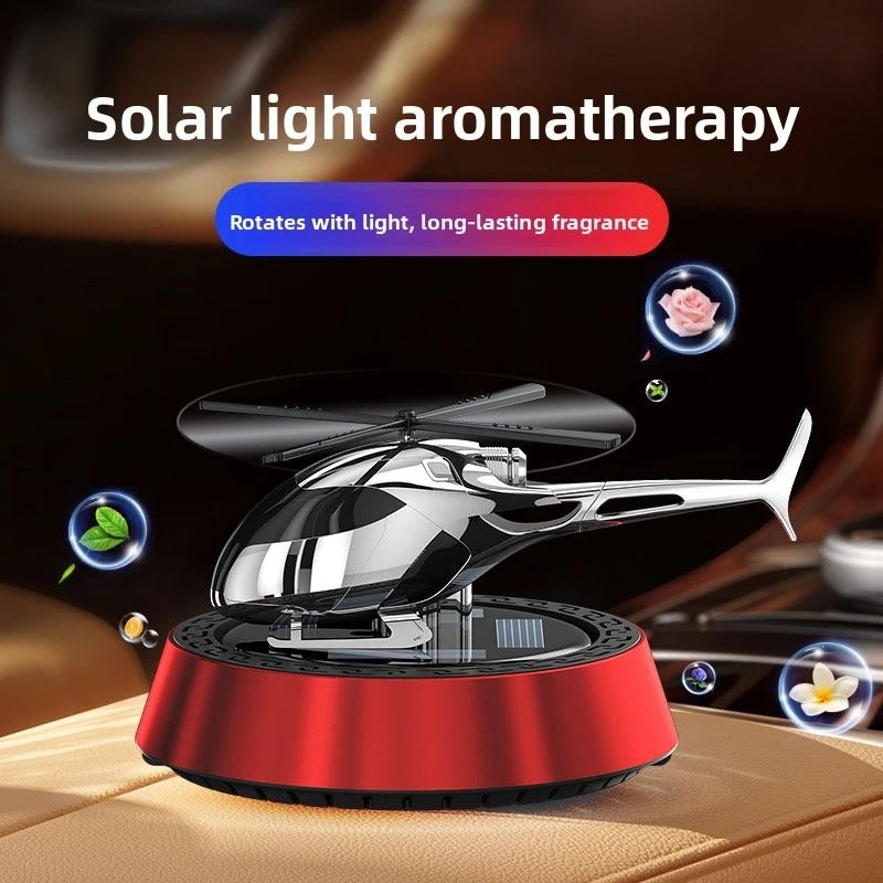 Solar Car Fragrance – Rotating Air Freshener with Sun-Powered Design for Car Interior