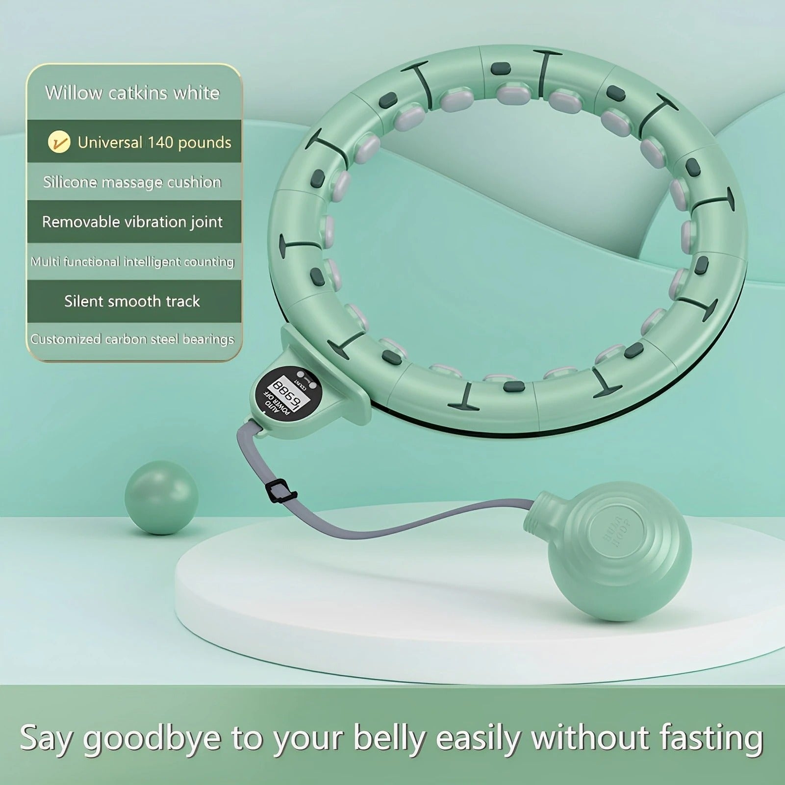 Smart Hula Hoop Lose Weight Exercise Detachable Portable LCD Counter Burn Fat