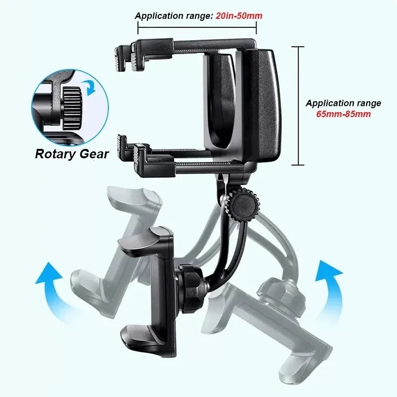Rearview Mirror Phone Holder – Adjustable Car Mount for Hands-Free Navigation
