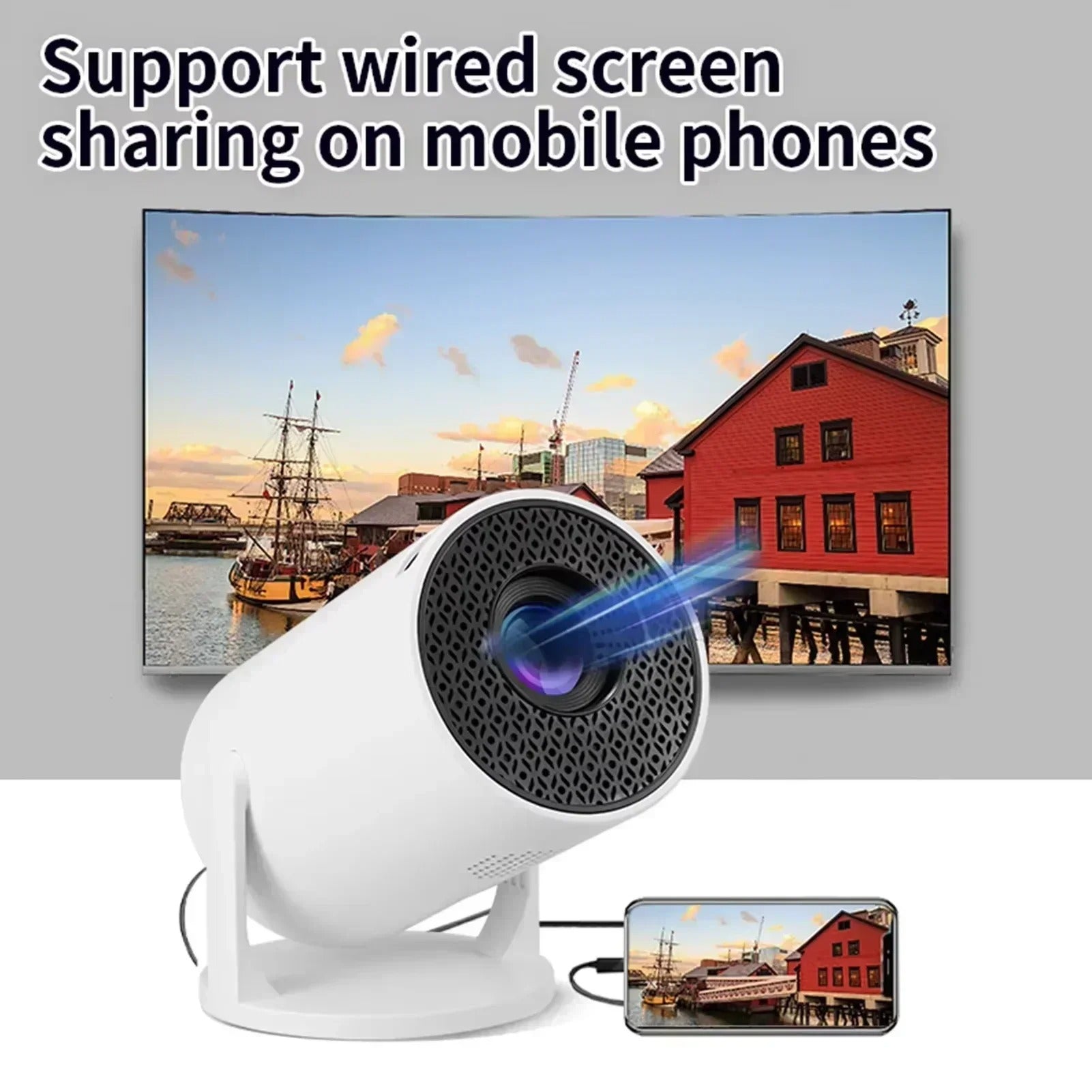 Portable Mini Projector – Full HD Home Cinema Projector for Movies, Gaming & Entertainment