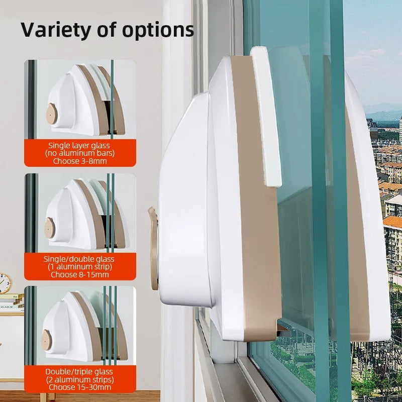 Magnetic Window Cleaning Brush – Double-Sided Glass Cleaner for Inside & Outside Windows