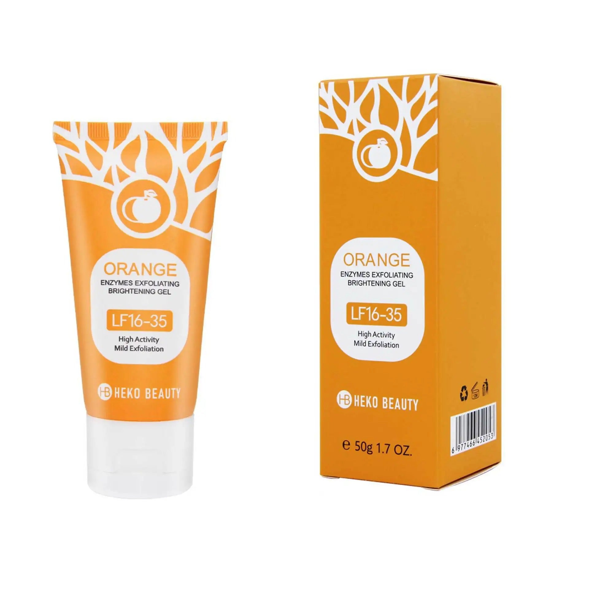 Orange Brightening Exfoliating Gel – Gentle Face & Body Scrub for Smooth & Radiant Skin