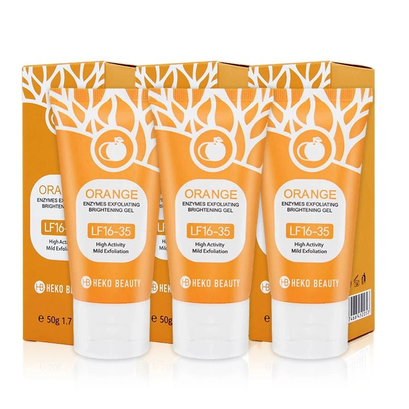 Orange Brightening Exfoliating Gel – Gentle Face & Body Scrub for Smooth & Radiant Skin